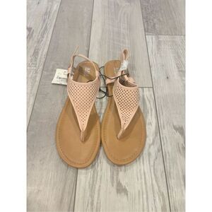 A.n.a. Pale pink flat sandals, size 11.